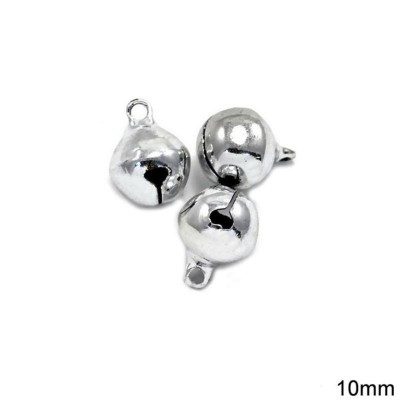 Κουδουνάκια Διακοσμητικά 10mm Σετ 20τεμ Silver_23510740-SL
